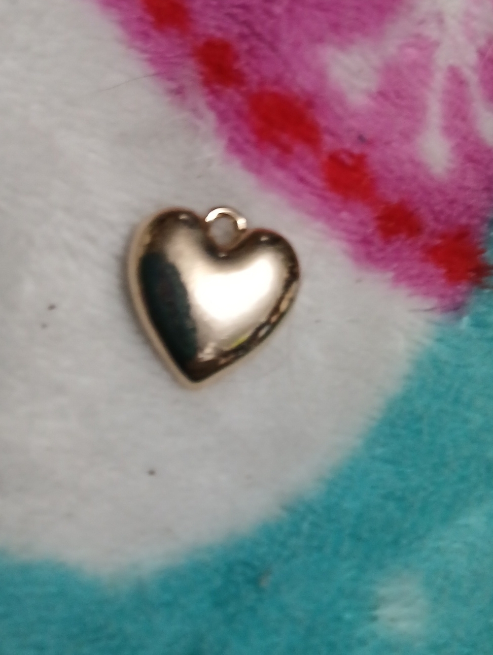Small, Gold-Colored Heart Charm - Pretty